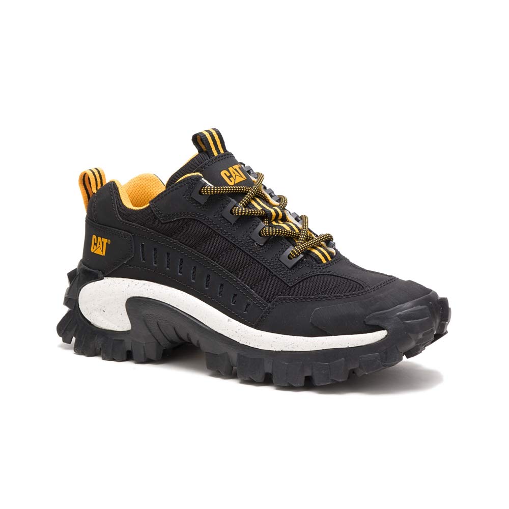 Cat Footwear Unisex Intruder Sneaker - Black/Black - Men's Size 6 US | Durable Work Shoes for Construction, Hiking & Outdoor Activities