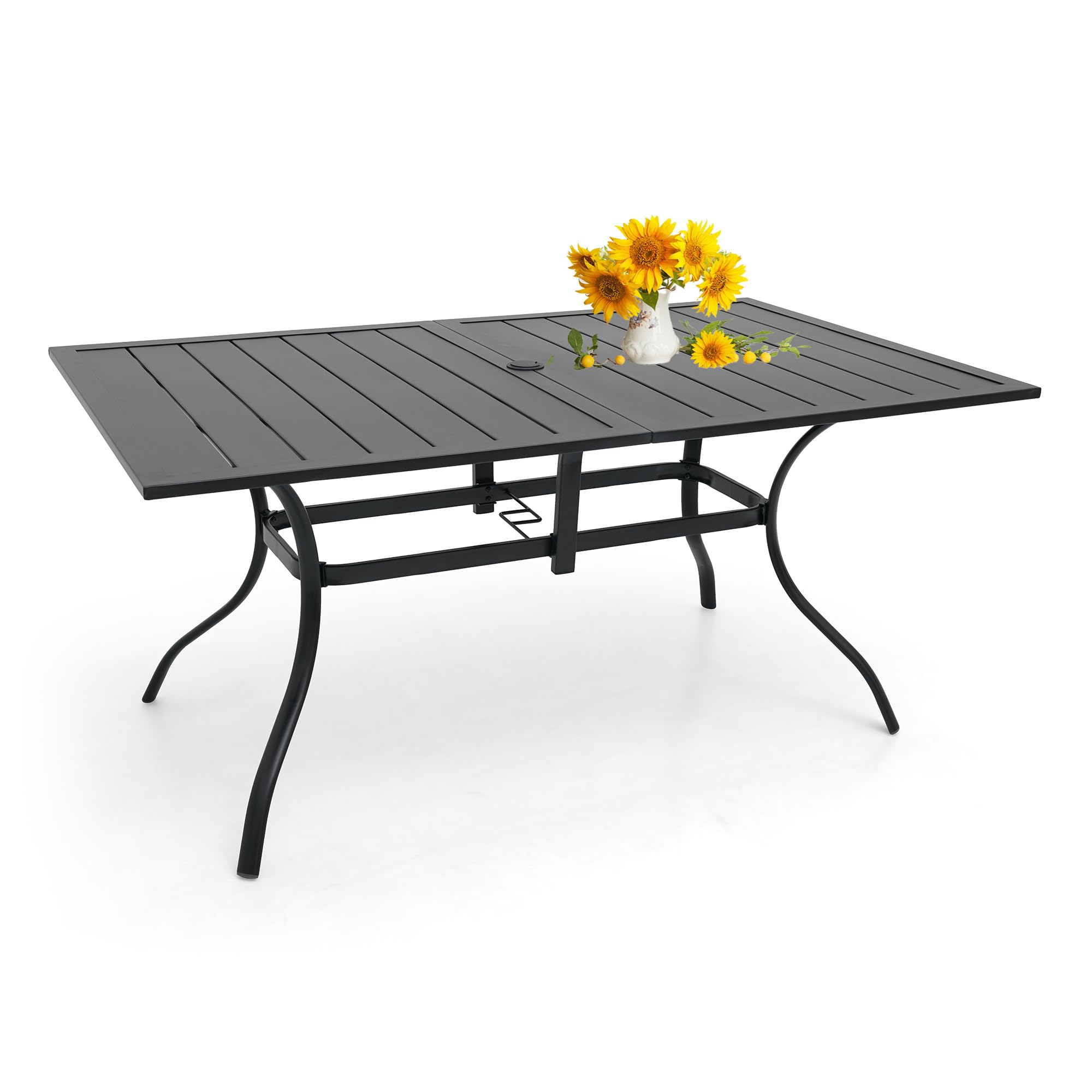 Outdoor Patio Dining Table for 6 Person, 63