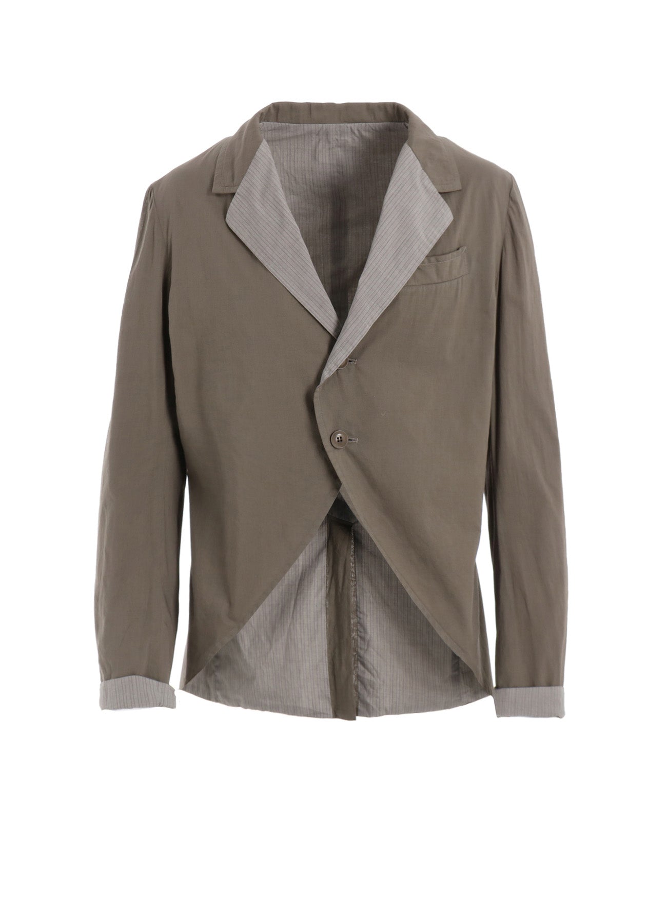 Cotton Lawn Garment Dyed Swallowtail Jacket - Lightweight & Breathable for Spring & Summer Outdoor Activities