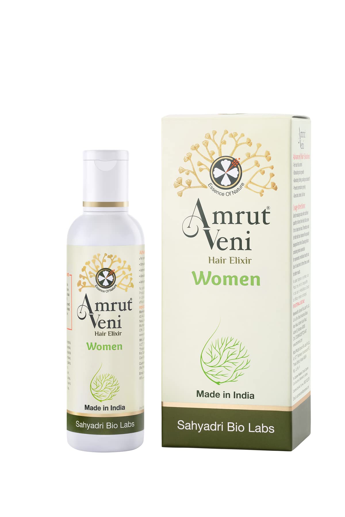 Amrutveni Hair Growth Elixir for Women - Biotech-Enhanced Formula to Reduce Hair Fall & Stimulate Growth | 100ml Bottle | Promotes Thicker, Healthier Hair | Perfect for Daily Scalp Care & Styling Prep