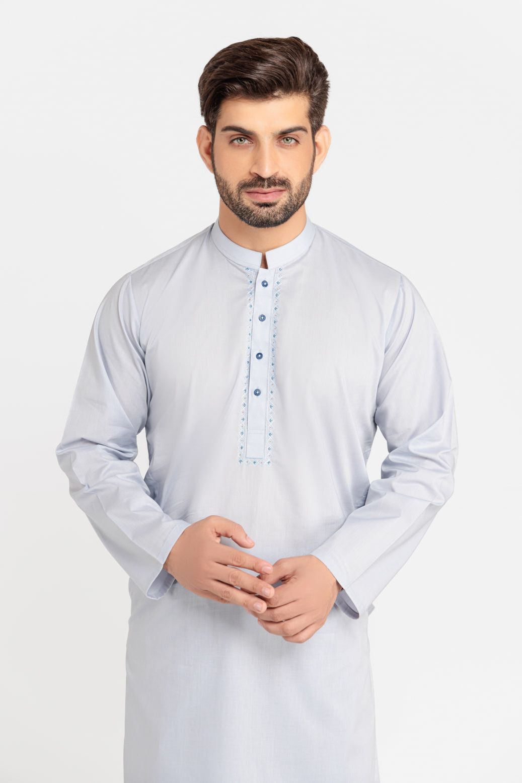 Premium Blended Dark Grey Kurta Shalwar Set for Men - Comfortable Traditional Pakistani Outfit - Perfect for Eid, Weddings & Special Occasions