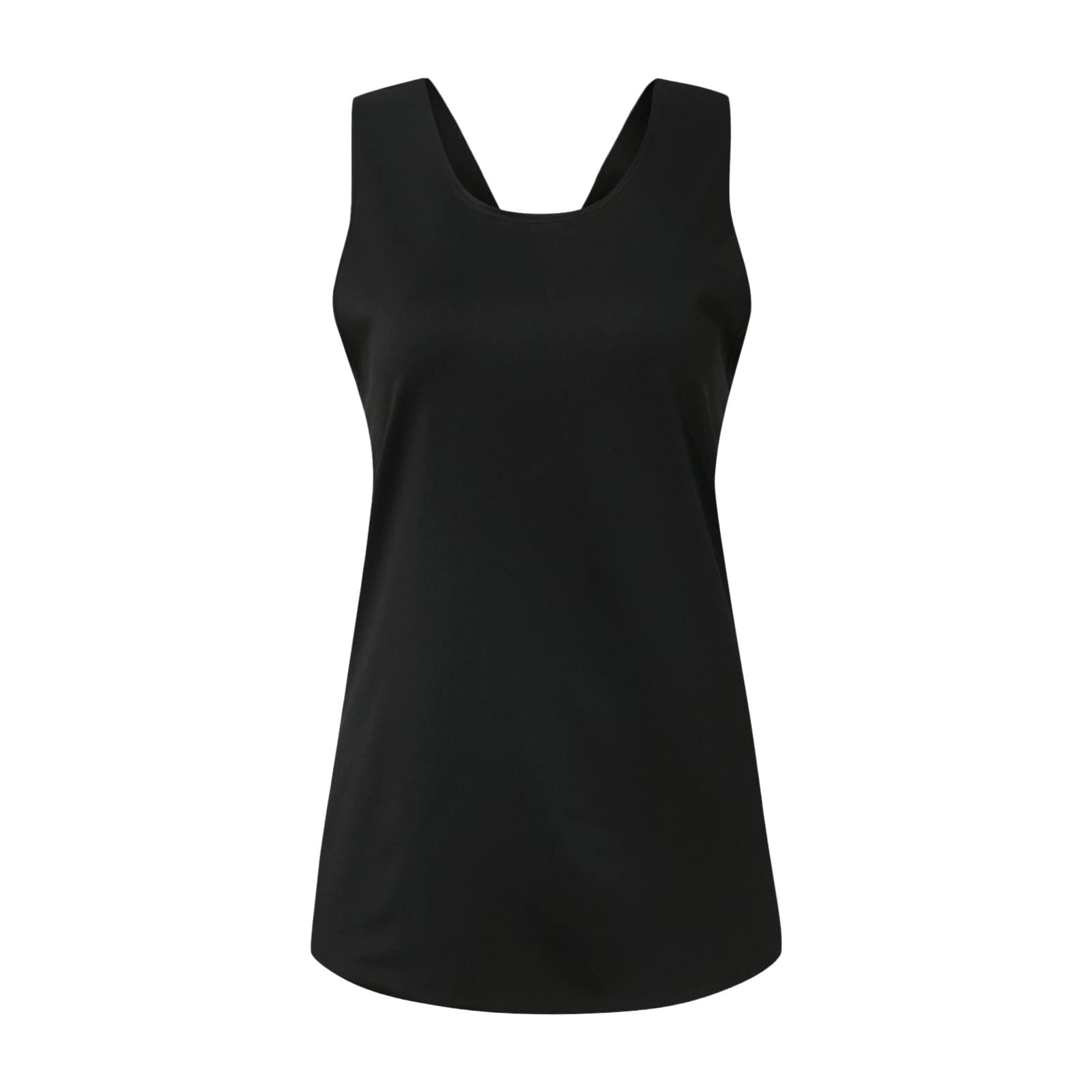 Women's Open Back Workout Tops - Breathable Cross Fitness Yoga Tank Tops for Gym, Running & Summer Sports | Athletic Shirts for Yoga, Pilates & Outdoor Activities