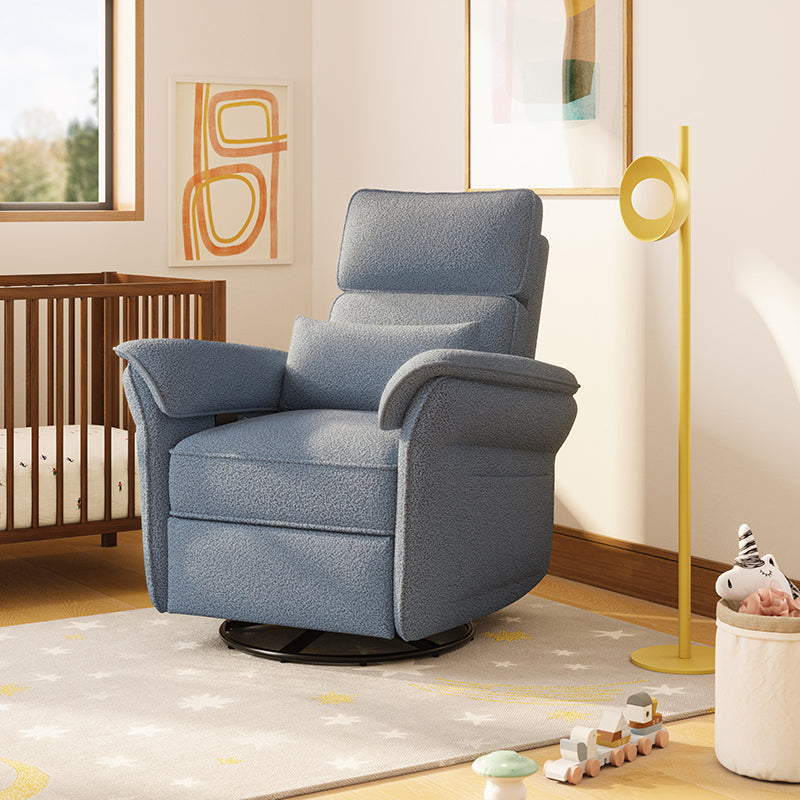 Comfortable Nursery Power Glider Recliner Chair with Custom Fabric Options - Perfect for Breastfeeding, Rocking Baby to Sleep & Nursery Decor
