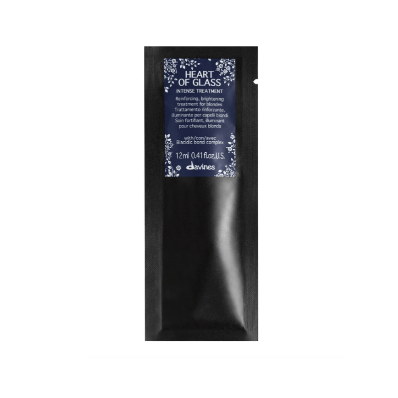 Davines Heart of Glass Intense Hair Treatment - Hydrating & Repairing Mask for Damaged Hair | Salon-Quality Deep Conditioning for Dry, Frizzy & Color-Treated Hair | Perfect for Post-Styling & Weekly Hair Care Routine