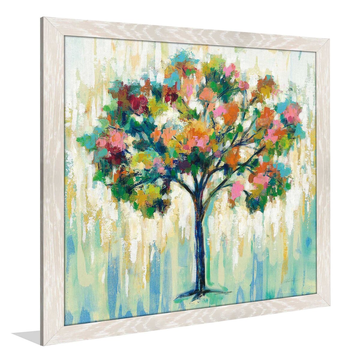 Blooming Tree by Silvia Vassileva - Vibrant Acrylic Wall Art Print - Perfect for Living Room, Bedroom & Office Decor
