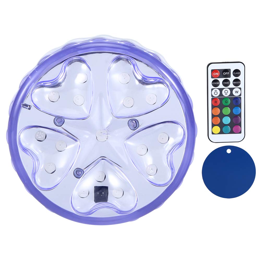 iFCOW 16RGB LED Waterproof Underwater Light with Remote Control - Ideal for Swimming Pools, Ponds, and Landscape Decoration