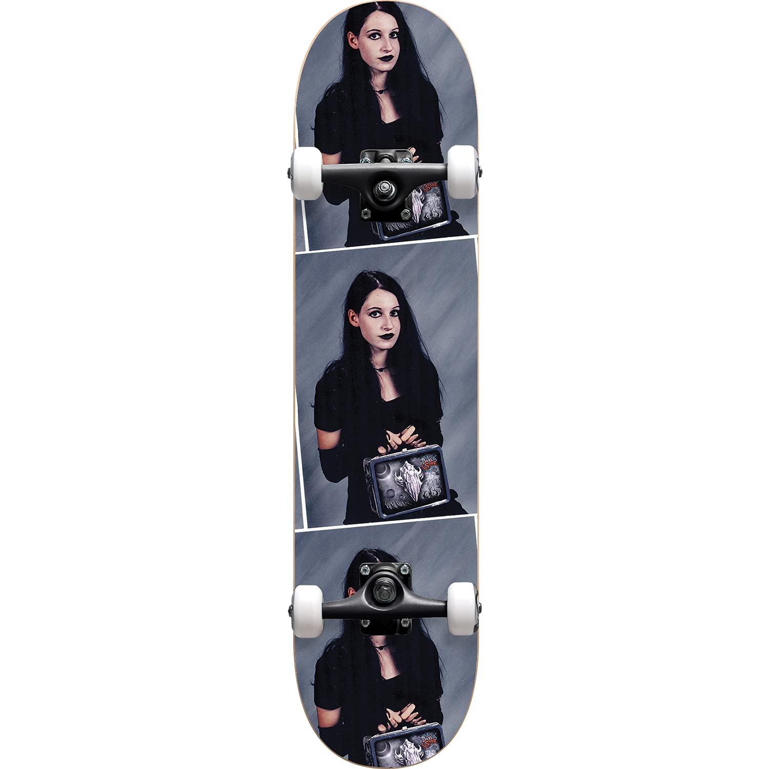 Darkstar Goth Girl Complete Skateboard - 7.87 Inch Black Deck with Premium Components | Perfect for Street Skating, Park Rides & Teen Skateboarders