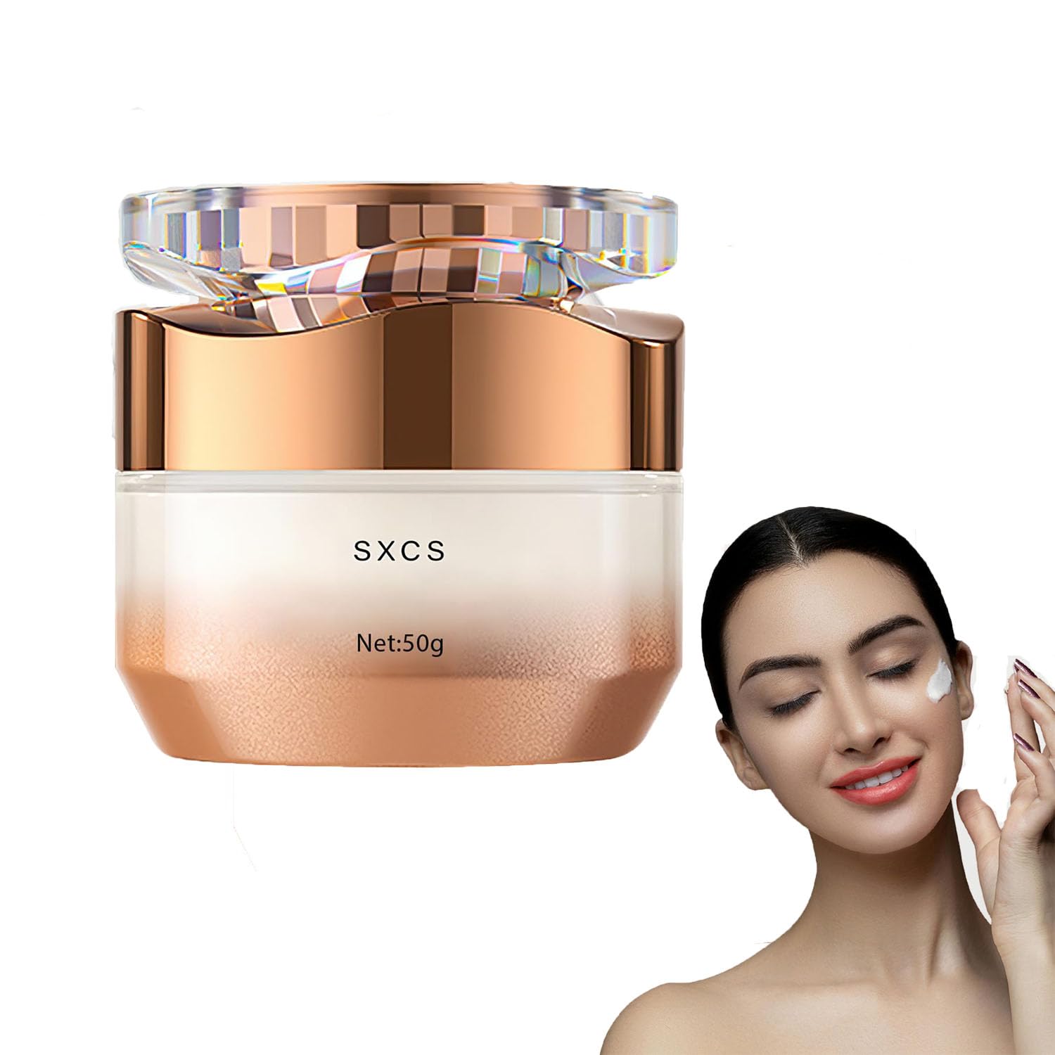 Vitamin C Face Cream with Nicotinamide - Korean Tone-Up & Hydrating Moisturizer for Glowing Skin | Day & Night Use for Dry & Dull Skin