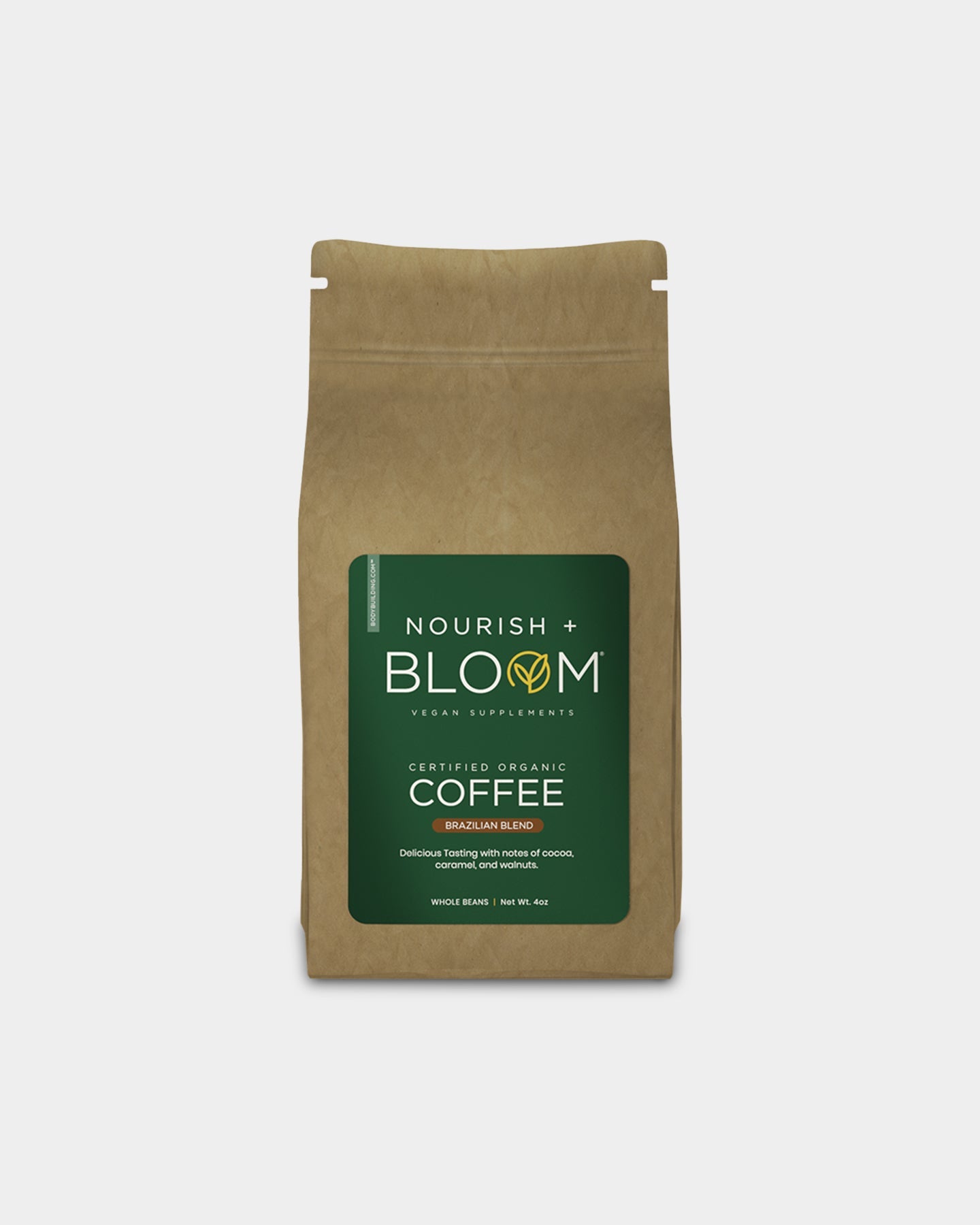 Nourish + Bloom Premium Brazilian Blend Coffee - Rich & Smooth for Home Brewing, Office, or Gifting