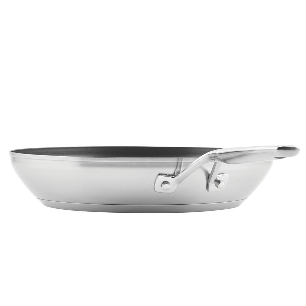 **Amana W11463466 12-Inch Nonstick Induction Frying Pan - Durable & Scratch-Resistant for Even Cooking - Perfect for Home Kitchen, Camping & Outdoor Cooking**