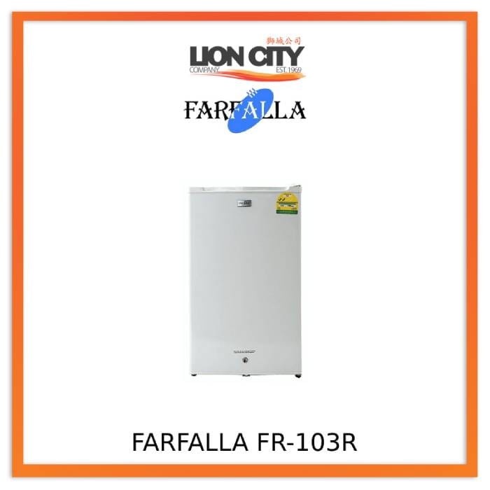 Farfalla FR 103R 108L Compact Bar Refrigerator - Perfect for Home, Office, Dorm, or Entertainment Spaces
