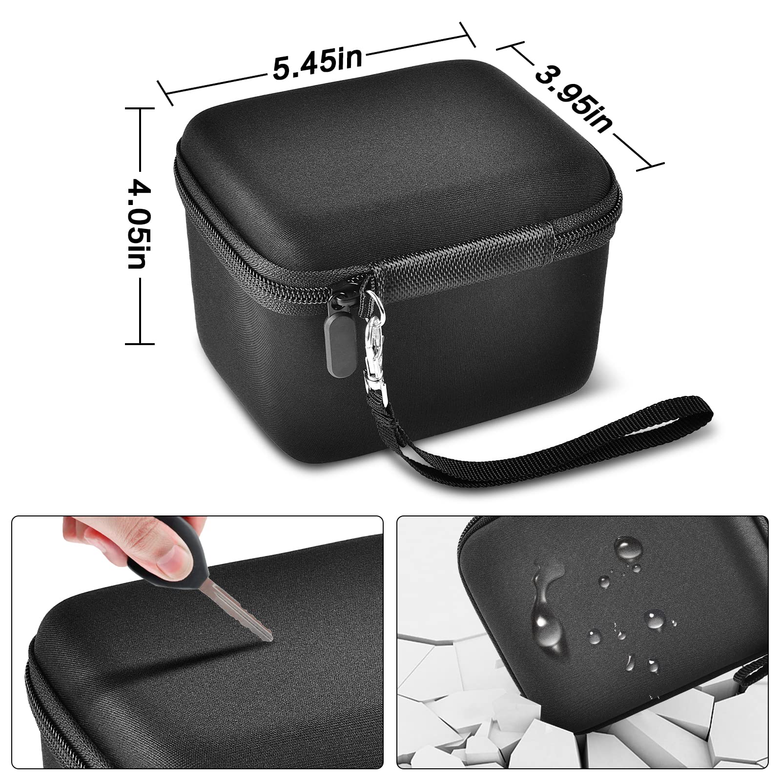 Durable Vlogging Camera Case Compatible with Duluvulu, TEBNGIHNM, zheozeig & Oiadek 4K Digital Cameras - Protective Storage Box for YouTube Vloggers (Fits Lens, Cables & Accessories) - Perfect for Travel, Outdoor Shooting & Content Creation
