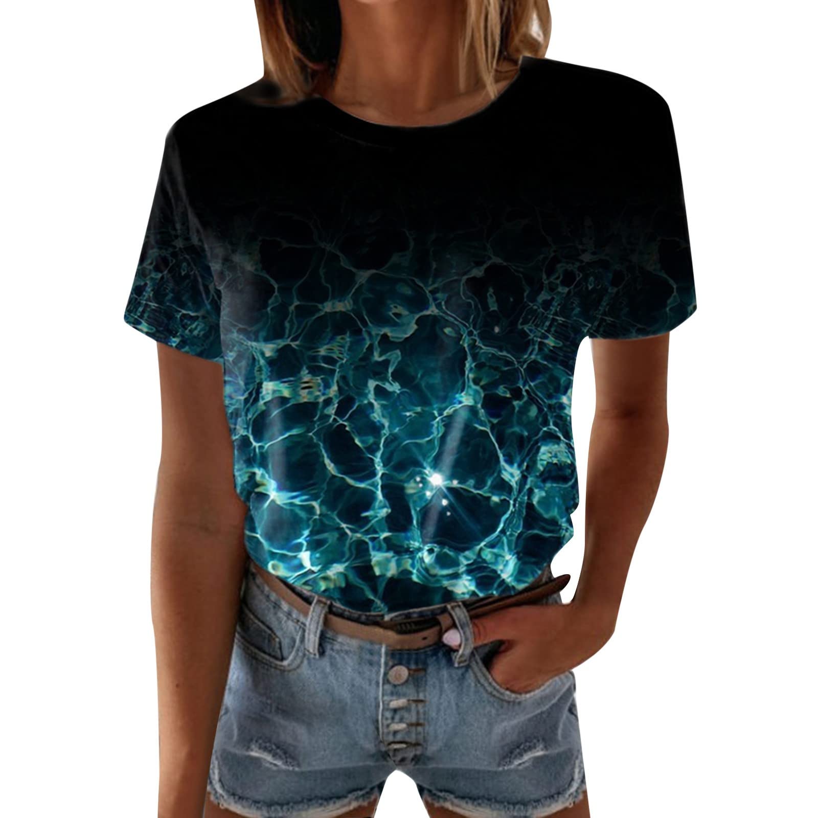 Stylish Plus Size Summer Tops for Women - Floral Print Short Sleeve T-Shirts & Casual Long Sleeve Blouses | Perfect for Beach Outings, Date Nights & Everyday Wear