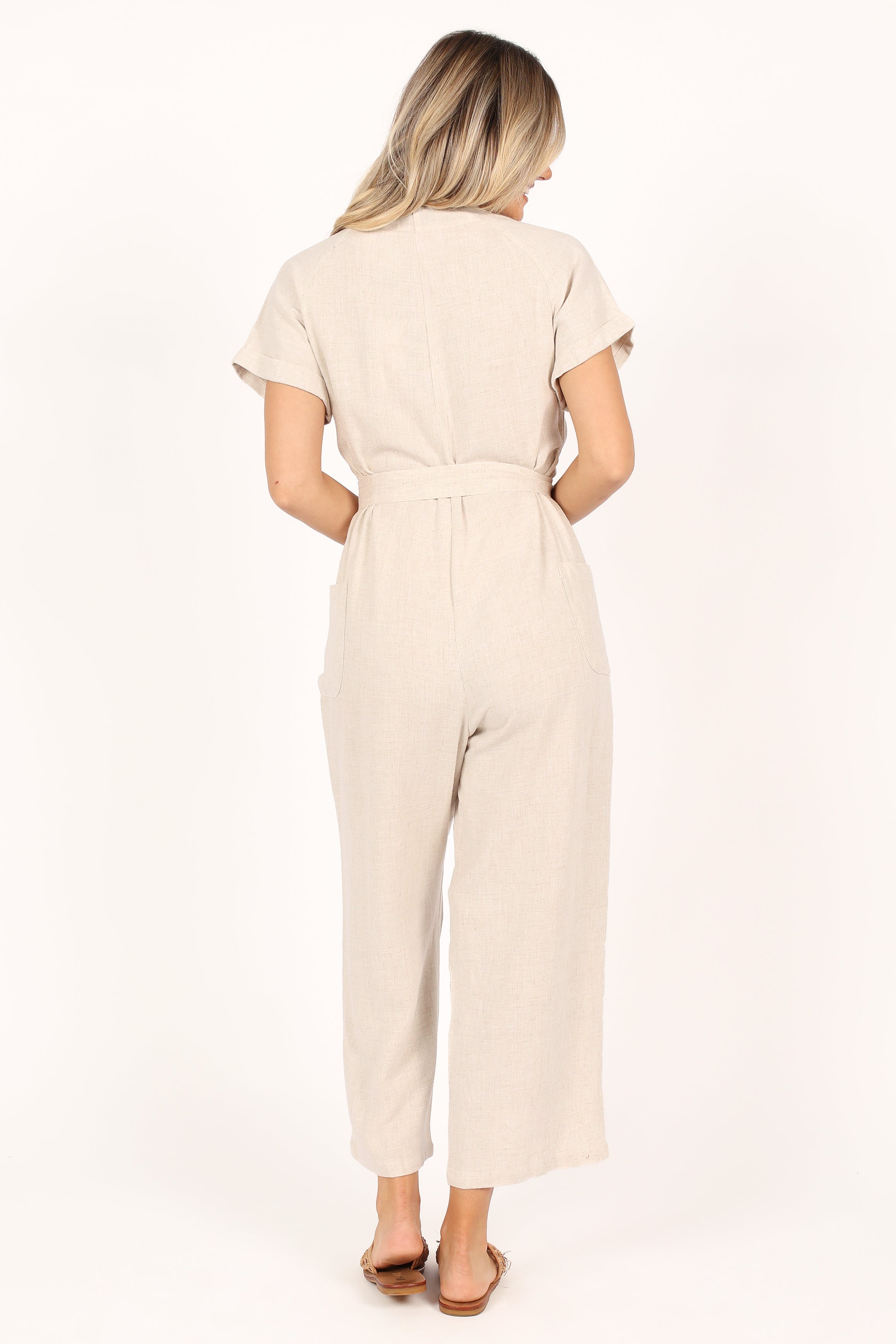 Archie Jumpsuit for Women - Stylish Oat Color One Piece Romper | Perfect for Casual Outings, Beach Vacations & Summer Fashion