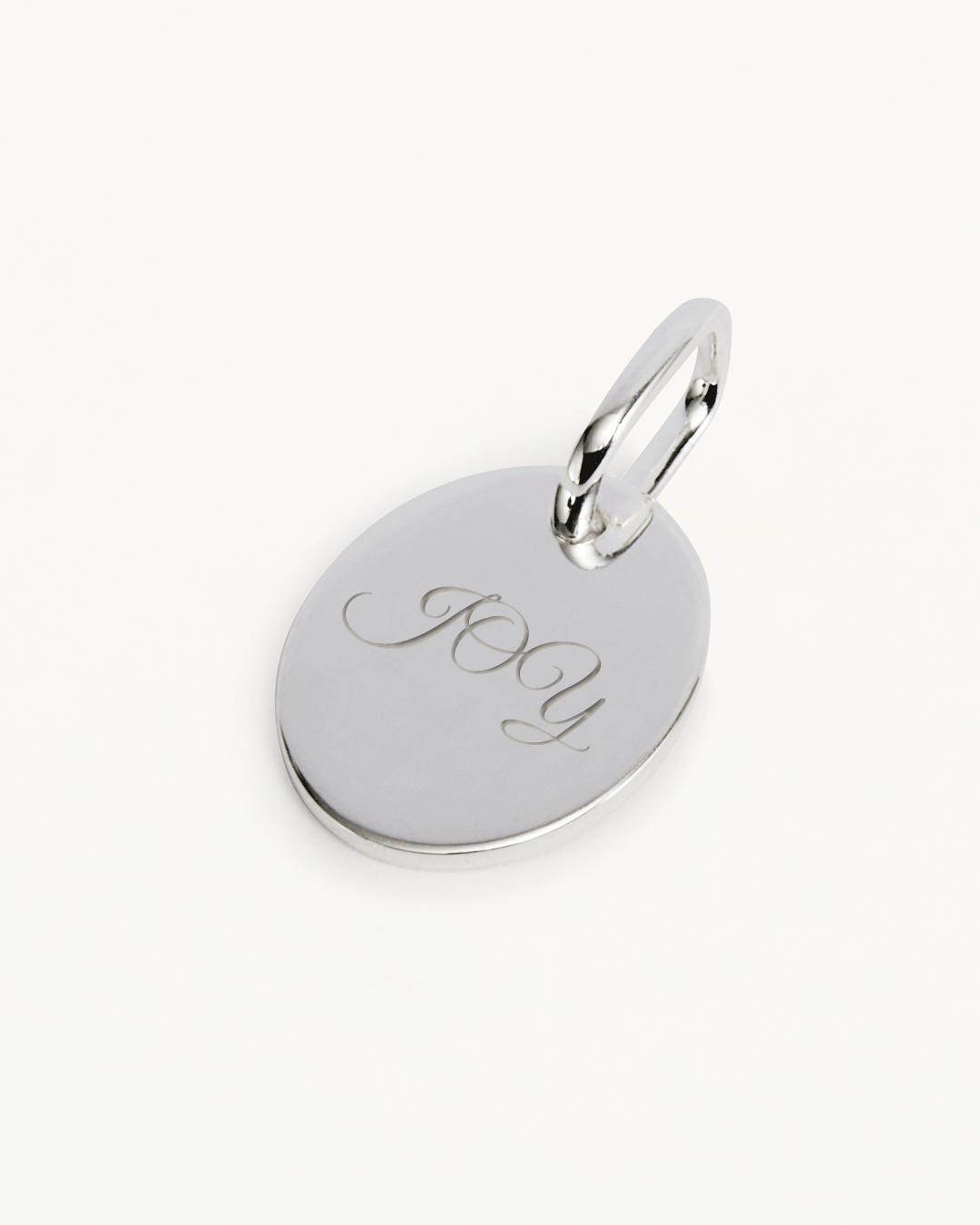 Personalized Sterling Silver Oval Pendant - Engravable Jewelry for Women | Perfect for Gifts, Anniversaries & Special Occasions