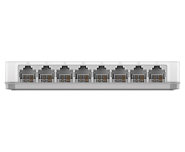D-Link DES-1008C 8-Port 10/100 Mbps Unmanaged Ethernet Network Switch for Home & Office Networking - Perfect for Expanding Wired Connections to Computers, Printers, and Smart Devices