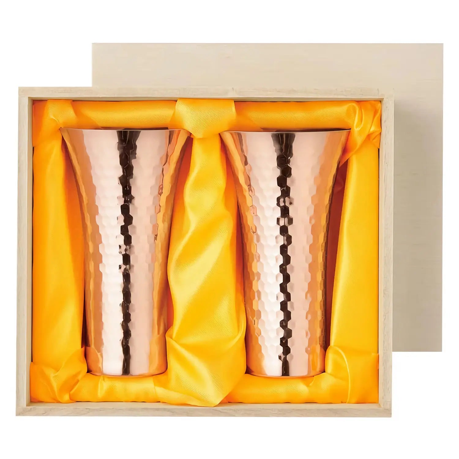 Premium Asahi Copper Beer Glass Set - 380ml (2 Pcs) - Chilled Beer Tumbler for Lager, IPA & Craft Beers - Perfect for Home Bars, Parties & Gifts