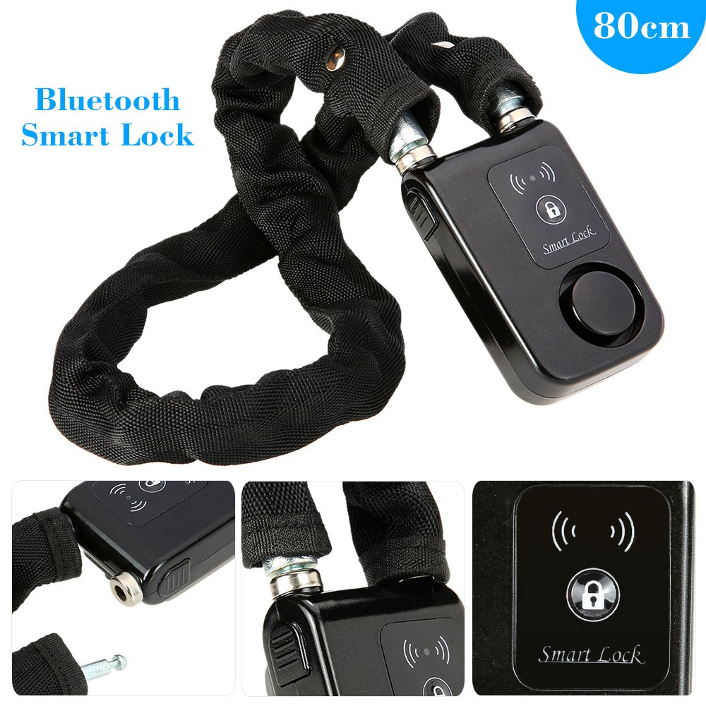 Smart Chain Lock - Waterproof Bluetooth Padlock with Keyless Phone APP Control for Bikes, Gates & Storage - Secure Your Outdoor & Indoor Belongings