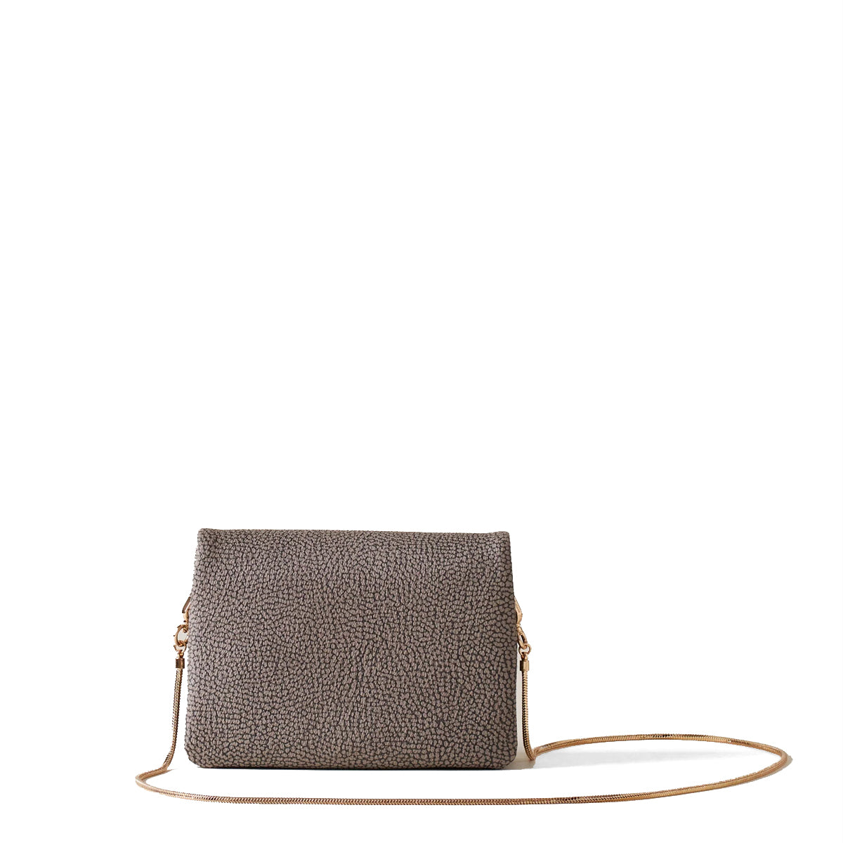 Borbonese Mini Crossbody Bag in Clay Grey - Stylish & Compact Handbag for Women | Perfect for Everyday Use, Travel & Casual Outings