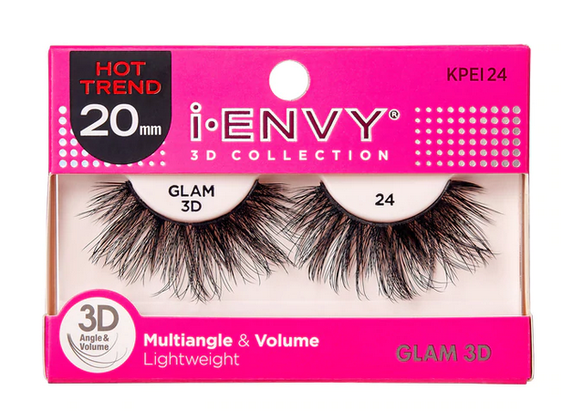 KISS iEnvy 3D Collection False Eyelashes - Natural Looking Voluminous Lashes for Dramatic Eye Makeup | Perfect for Parties, Weddings & Special Occasions