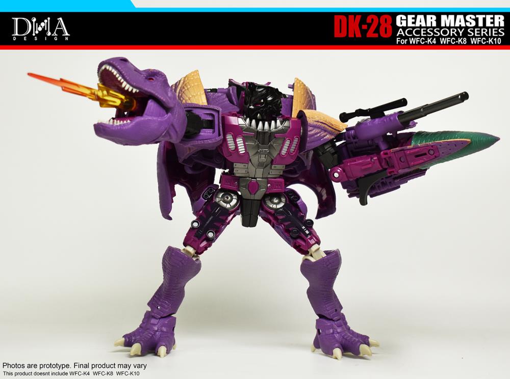 DNA Design DK 28 Gear Master Accessory Set - Upgrade Kit for WFC K4/K8/K10 Transformers Figures - Enhance Your Collection for Display & Battle Scenes