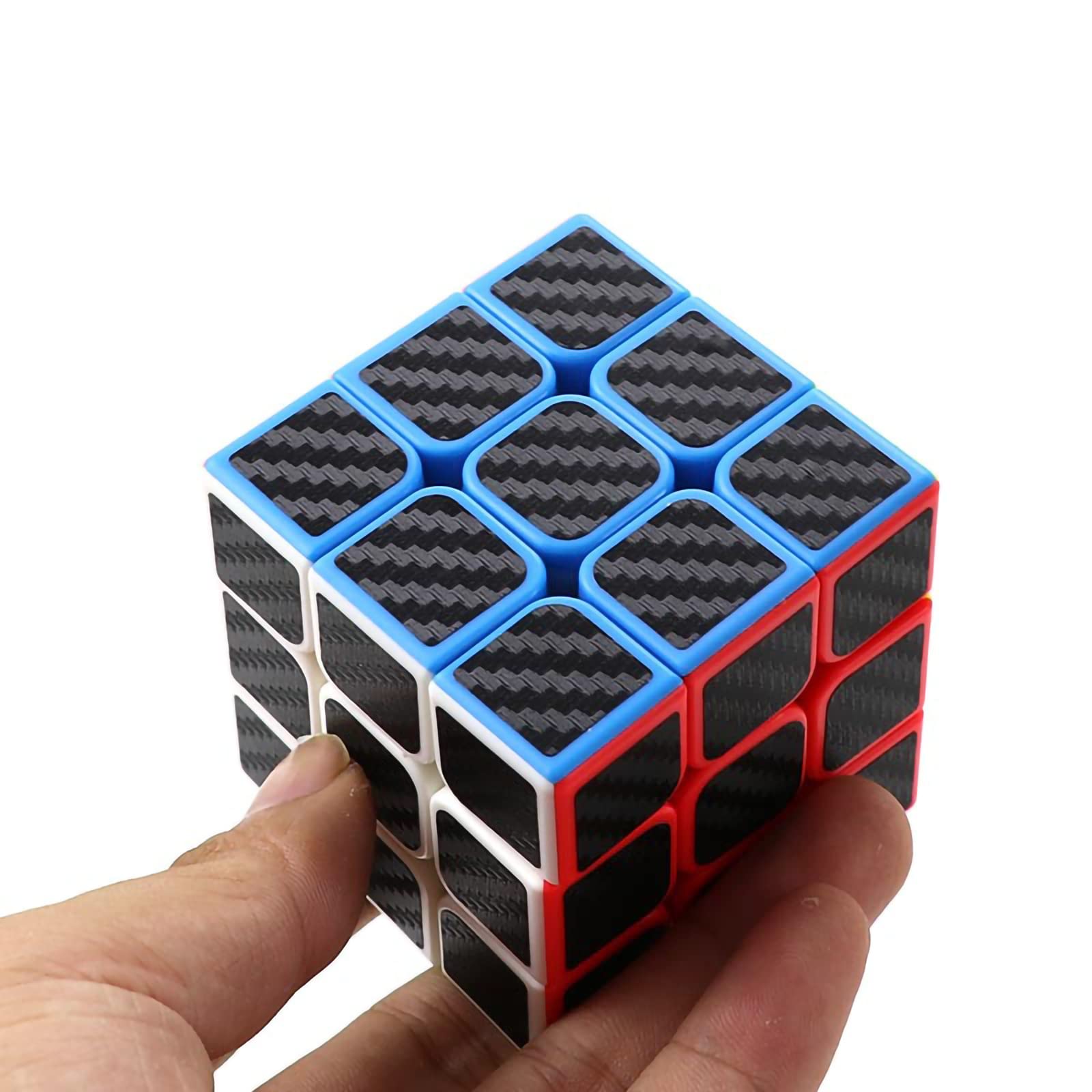 3x3 Speed Cube - Carbon Fiber Stickerless Magic Cube for Kids & Adults | Fast & Smooth Puzzle Game for Stress Relief & Brain Training