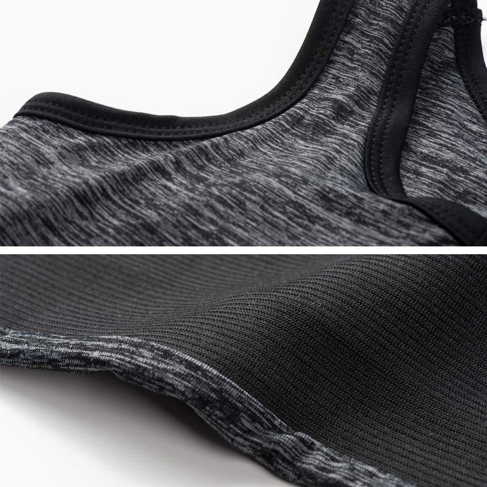 XUJI 3 Rows Central Clasp Chest Binder Tank Top for Transgender, FTM, Cosplay & Costume - Breathable Compression Shirt for Binding, Gender Affirming & Costume Design