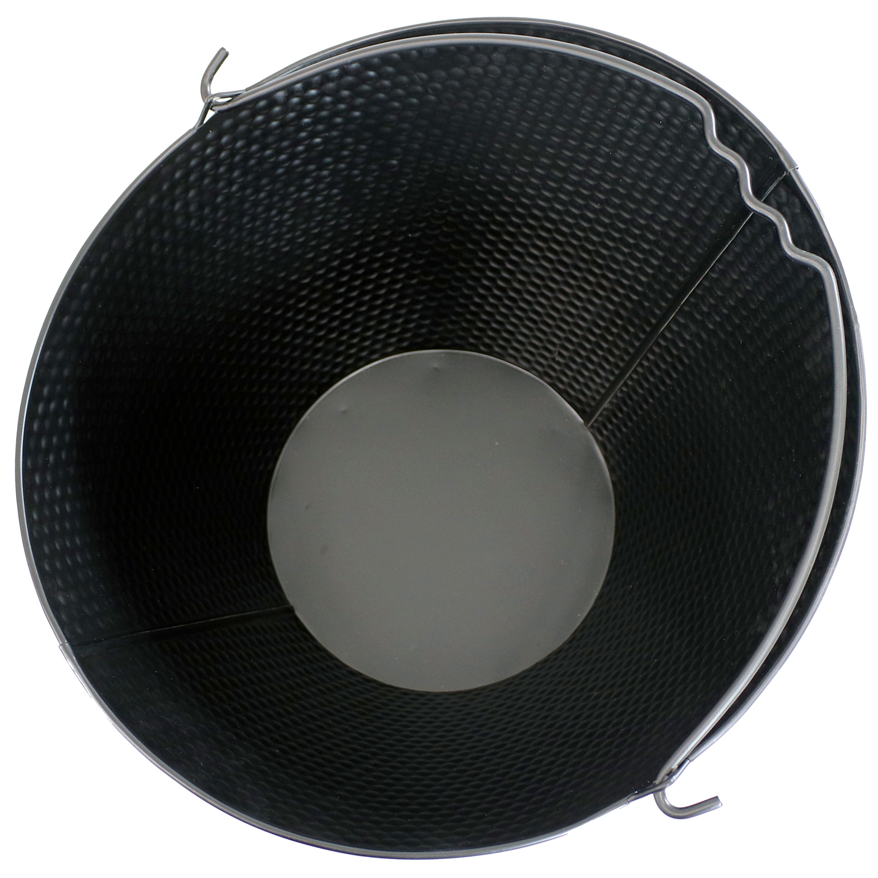 Sunnydaze 5 Gallon Fireplace Ash Bucket with Shovel and Brush - Heavy Duty Metal Ash Can for Wood Stove, Fire Pit & Camping - Black Outdoor Fireplace Accessories