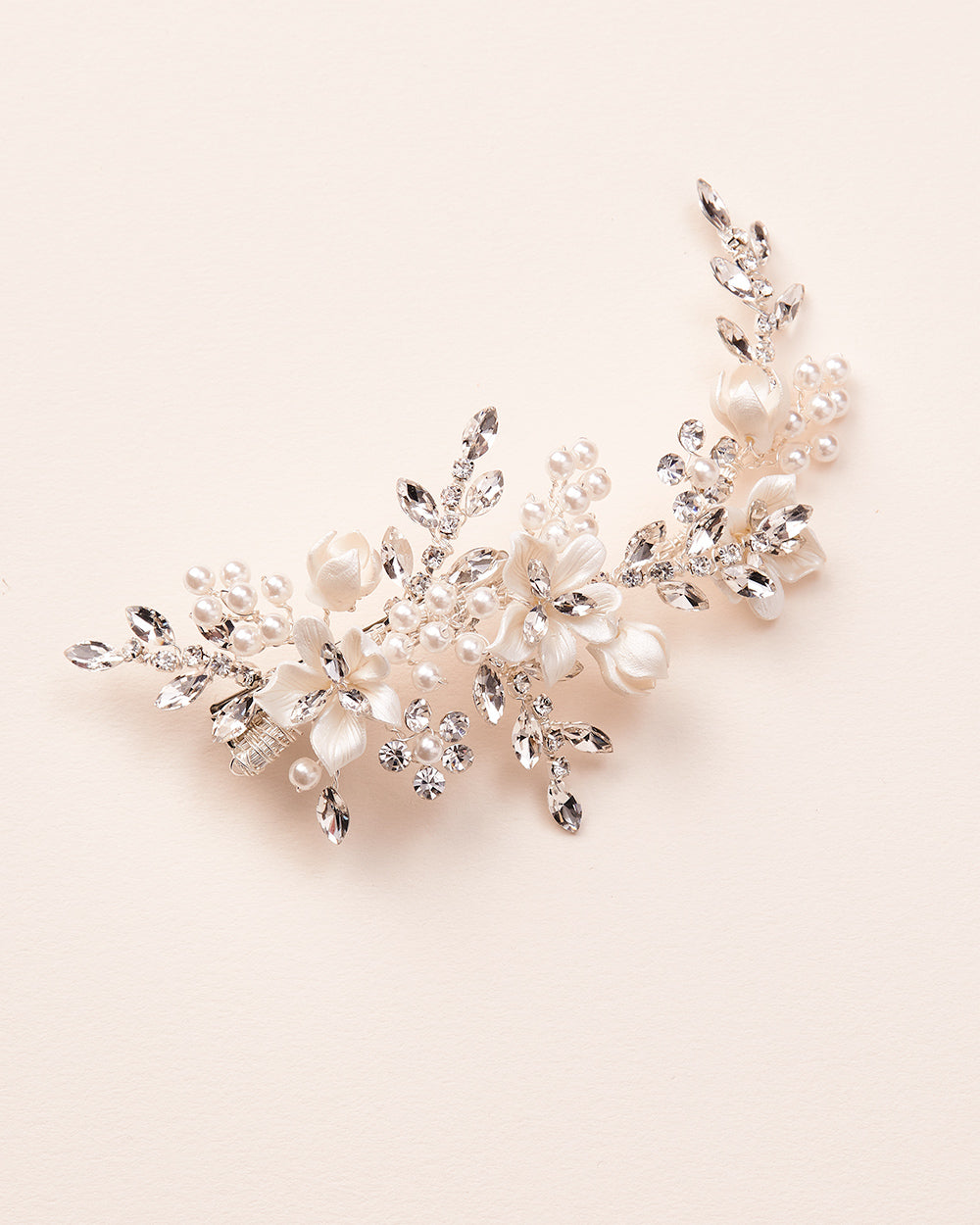 Eliana Pearl Hair Clip - Elegant Pearl Hair Accessory for Women & Girls - Perfect for Weddings, Parties & Everyday Styling