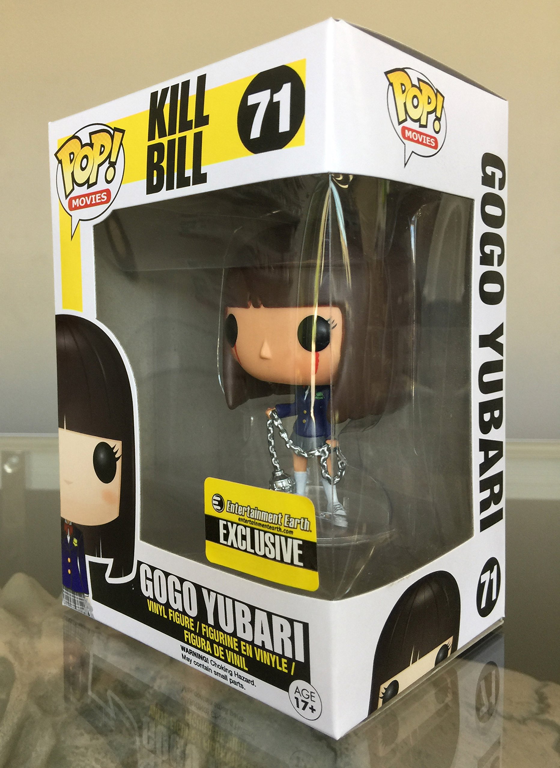 Kill Bill Gogo Yubari Bloody Pop! Vinyl Figure - Entertainment Earth Exclusive Collectible - Perfect for Anime Fans, Movie Collectors & Home Decor