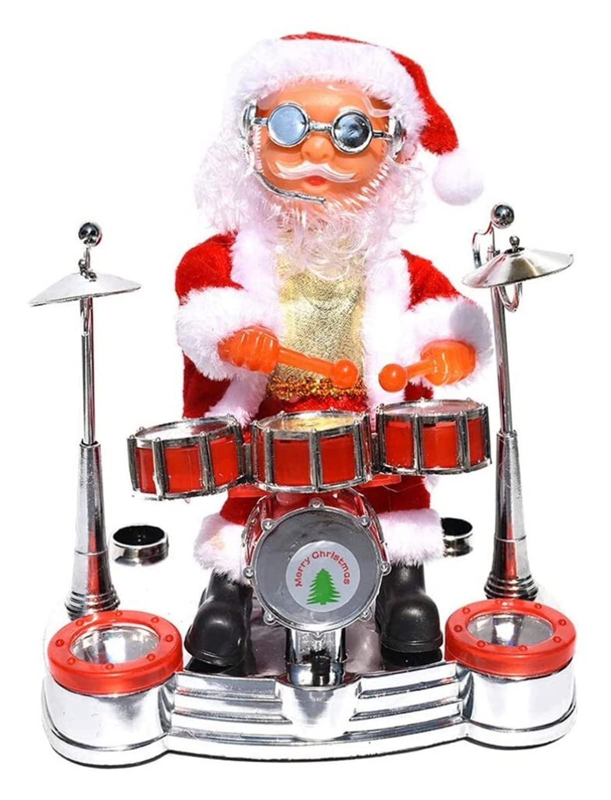 Electric Musical Dancing Singing Santa Claus Doll Toy - Christmas Party Decorations & Holiday Ornaments for Kids, Home, and Office Festive Decor
