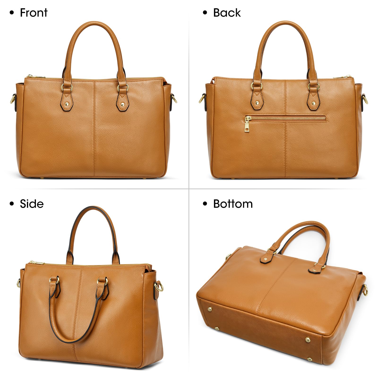 Kattee Soft Leather Tote Bags for Women - Stylish Shoulder Satchel Purses & Handbags | Perfect for Work, Travel & Everyday Use