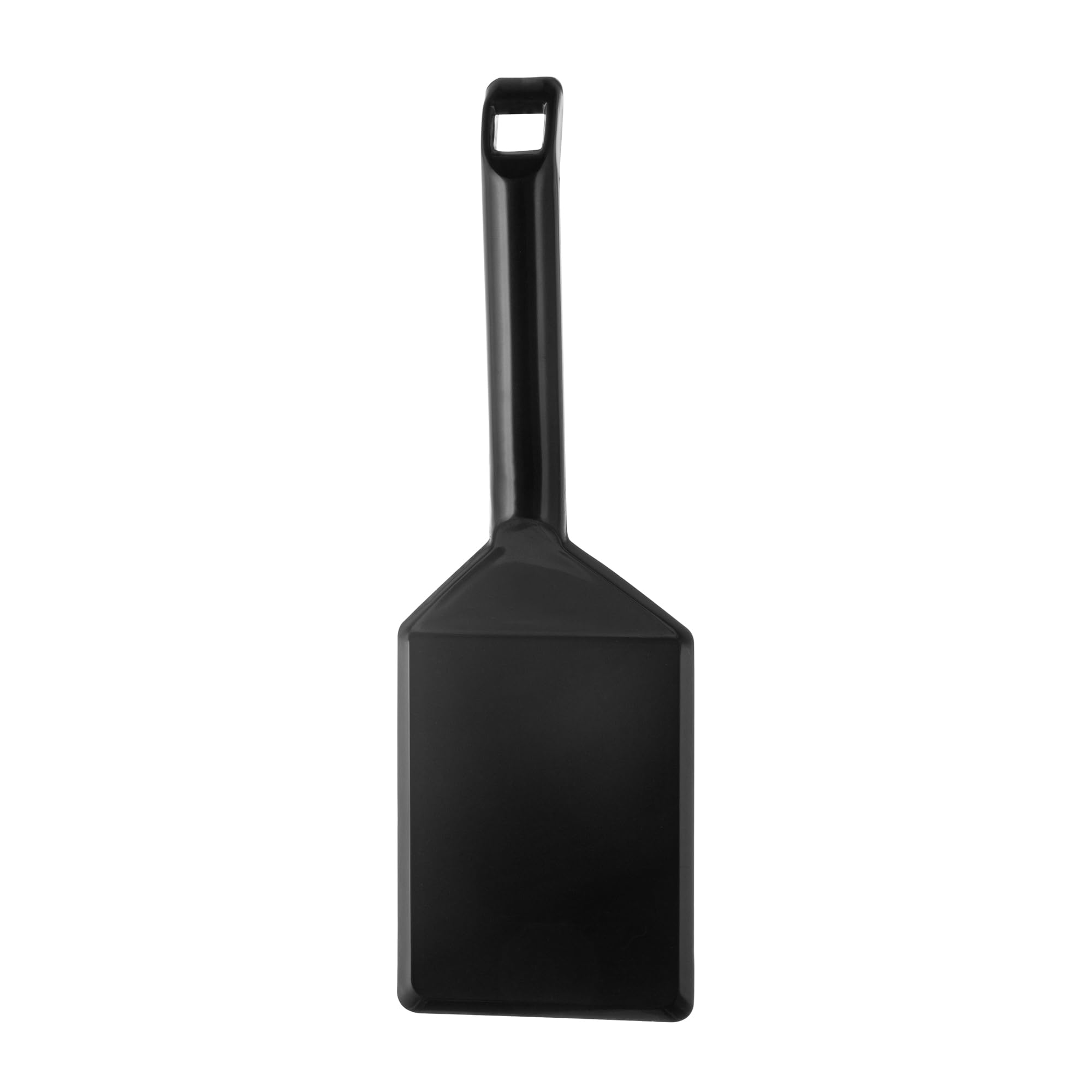 Restaurantware Cater Tek 10 Inch Disposable Serving Spatulas - 100 Pack Heavy-Duty Black Plastic Lasagna Spatulas with Wide Edge & Comfortable Handle for Cakes, Brownies, Eggs - Perfect for Catering, Buffets & Food Service