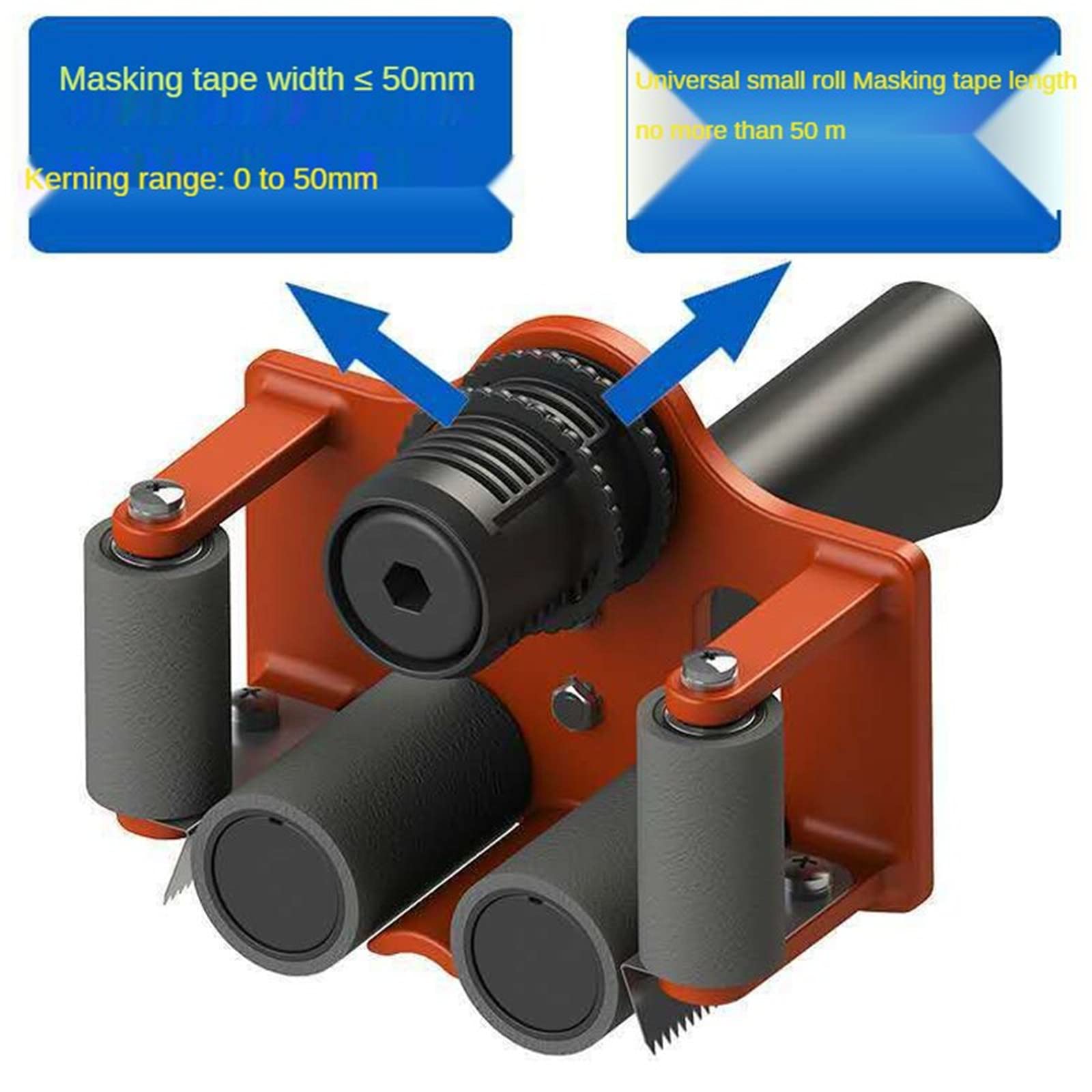 Professional Masking Tape Dispenser - Heavy Duty Painters Tape Applicator & Holder for Painting, DIY Projects, Home Renovation & Crafting - Perfect for Artists, Contractors & DIY Enthusiasts