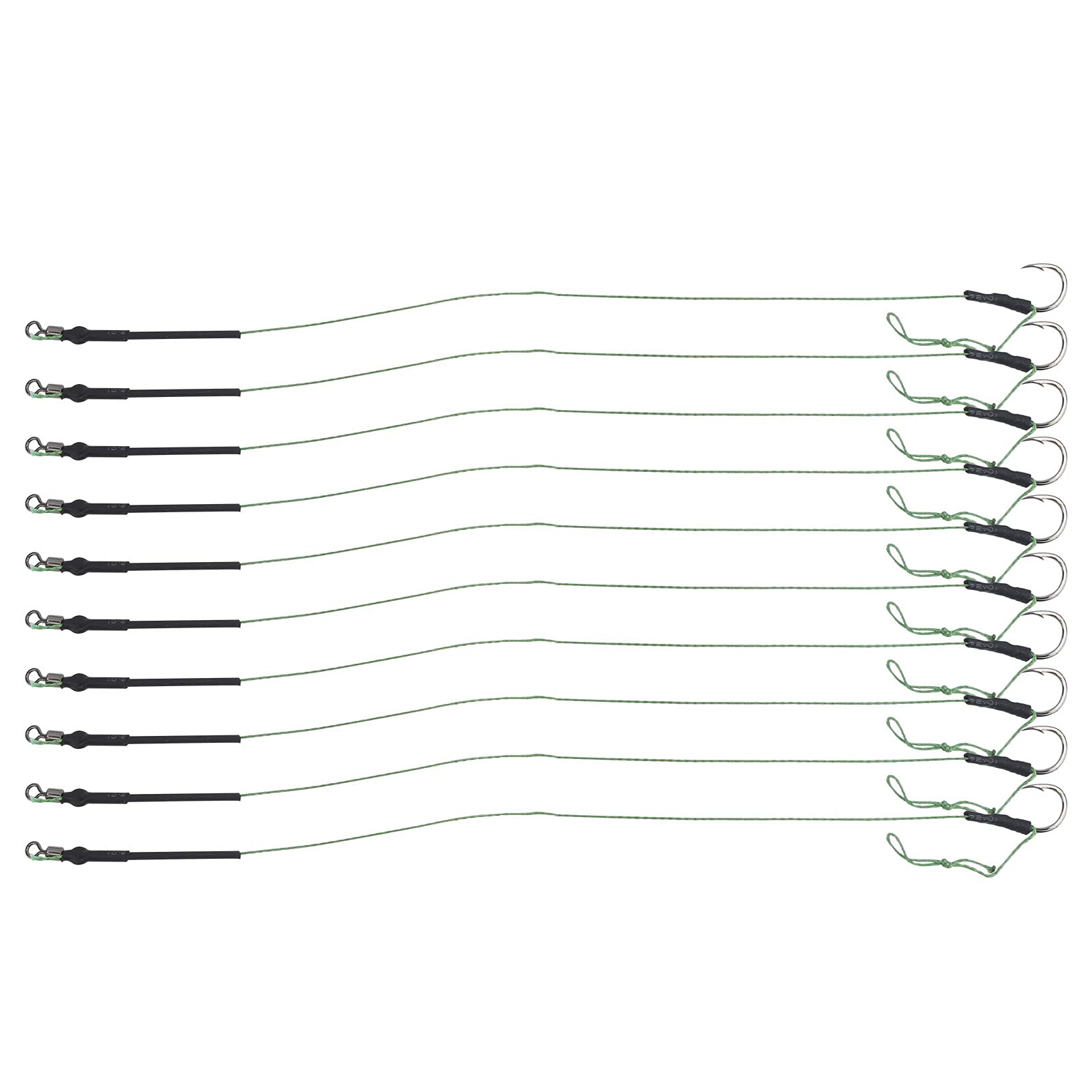 5-Pack Fishing Hair Rigs with Sharp Hooks - Durable Wire Hook Accessories for Float Fishing & Outdoor Angling - Perfect for Bass, Carp, and Freshwater Fishing Adventures