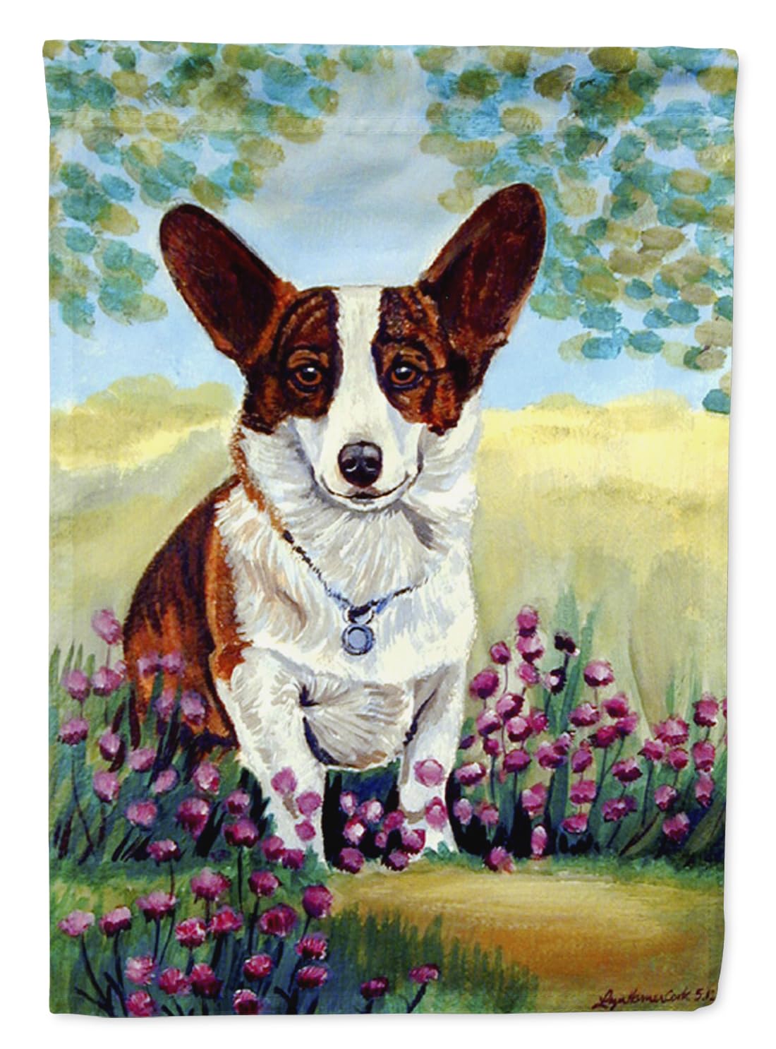 Caroline's Treasures 7088GF Corgi Dog Garden Flag - Colorful Decorative Yard Banner for Mailbox, Patio, Flower Beds & Outdoor Decor | Perfect for Seasonal Displays & Pet Lover Gifts