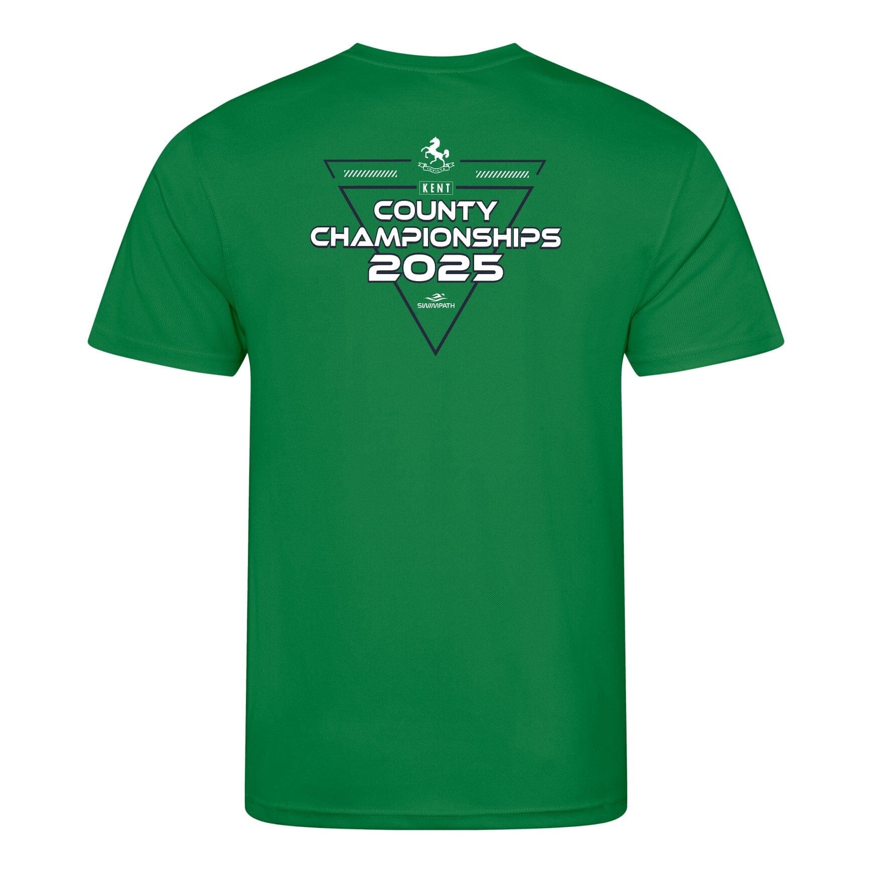 Kent County ASA County Championships 2025 T-Shirt - Kelly Green - Soft Cotton Tournament Tee for Baseball & Softball Fans