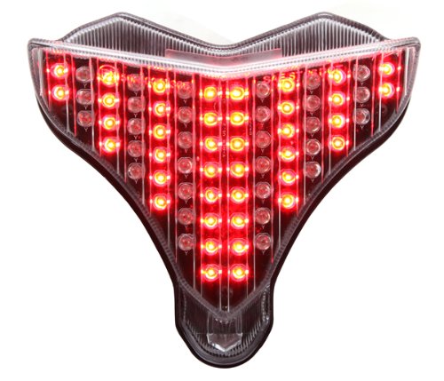 Sequential LED Tail Lights Clear Lens for 2009-2014 Yamaha YZF R1 - High Visibility Motorcycle Brake Lights for Enhanced Safety & Style - Perfect for Night Riding & Custom Bike Builds