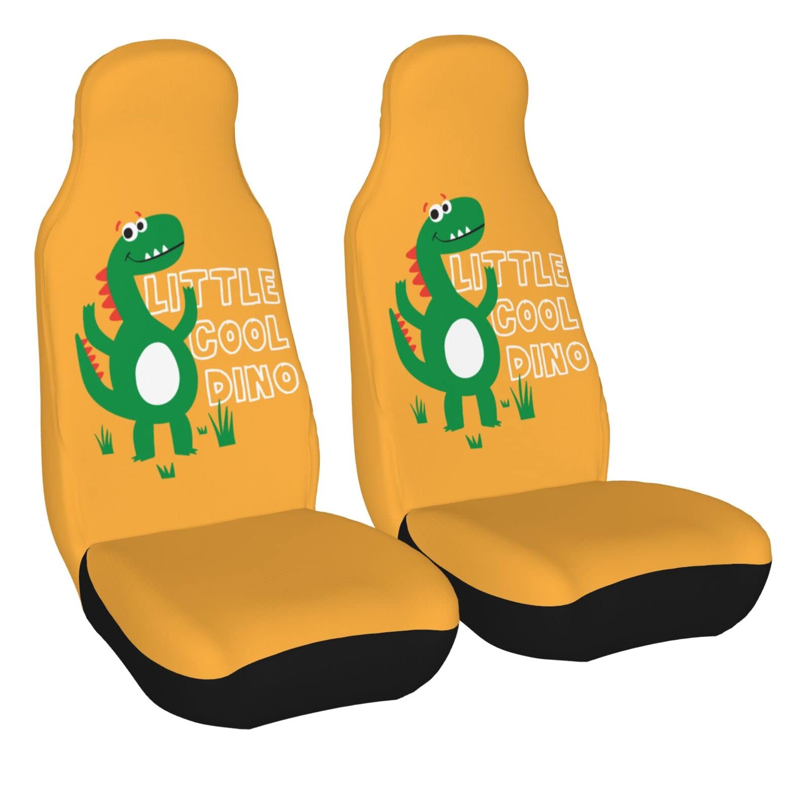 Durable 2-Piece Dinosaur Car Seat Covers - Universal Fit for Most Cars, SUVs, Sedans & Trucks | Waterproof Seat Protectors for Kids & Pets | Perfect for Road Trips, Daily Commute & Family Travel