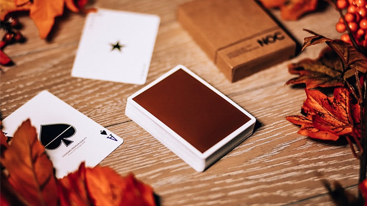 Premium NOC Playing Cards - Wooden Finish Deck for Poker, Magic Tricks & Card Games | Ideal for Home Entertainment, Casino Nights & Professional Performances