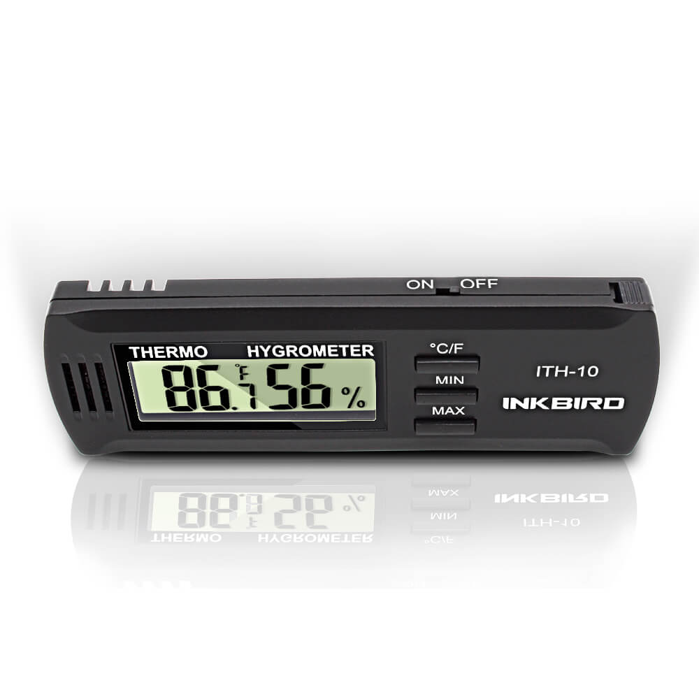 Digital Hygrometer Thermometer ITH 10 - Indoor Temperature Humidity Monitor for Home, Greenhouse, Nursery & Office | Accurate Room Climate Sensor