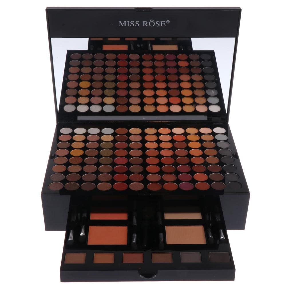 Losa 12-Color Eyeshadow Palette with Mirror & Brushes | Highly Pigmented Makeup Powder for Professional & Home Use | Perfect for Beauty Salon, Bridal Makeup & Daily Cosmetics