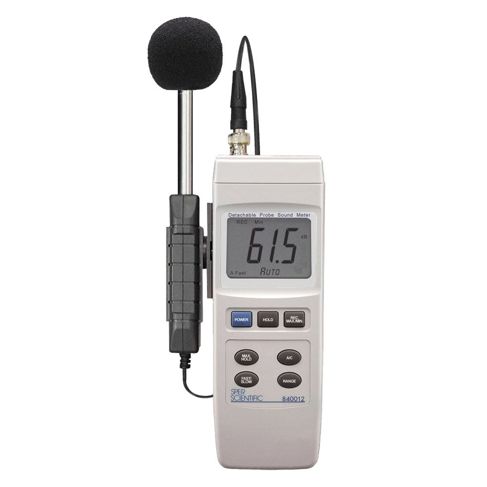 Sper Scientific 840012 Digital Sound Level Meter with Detachable Probe - Noise Measurement for Home, Office, and Industrial Use
