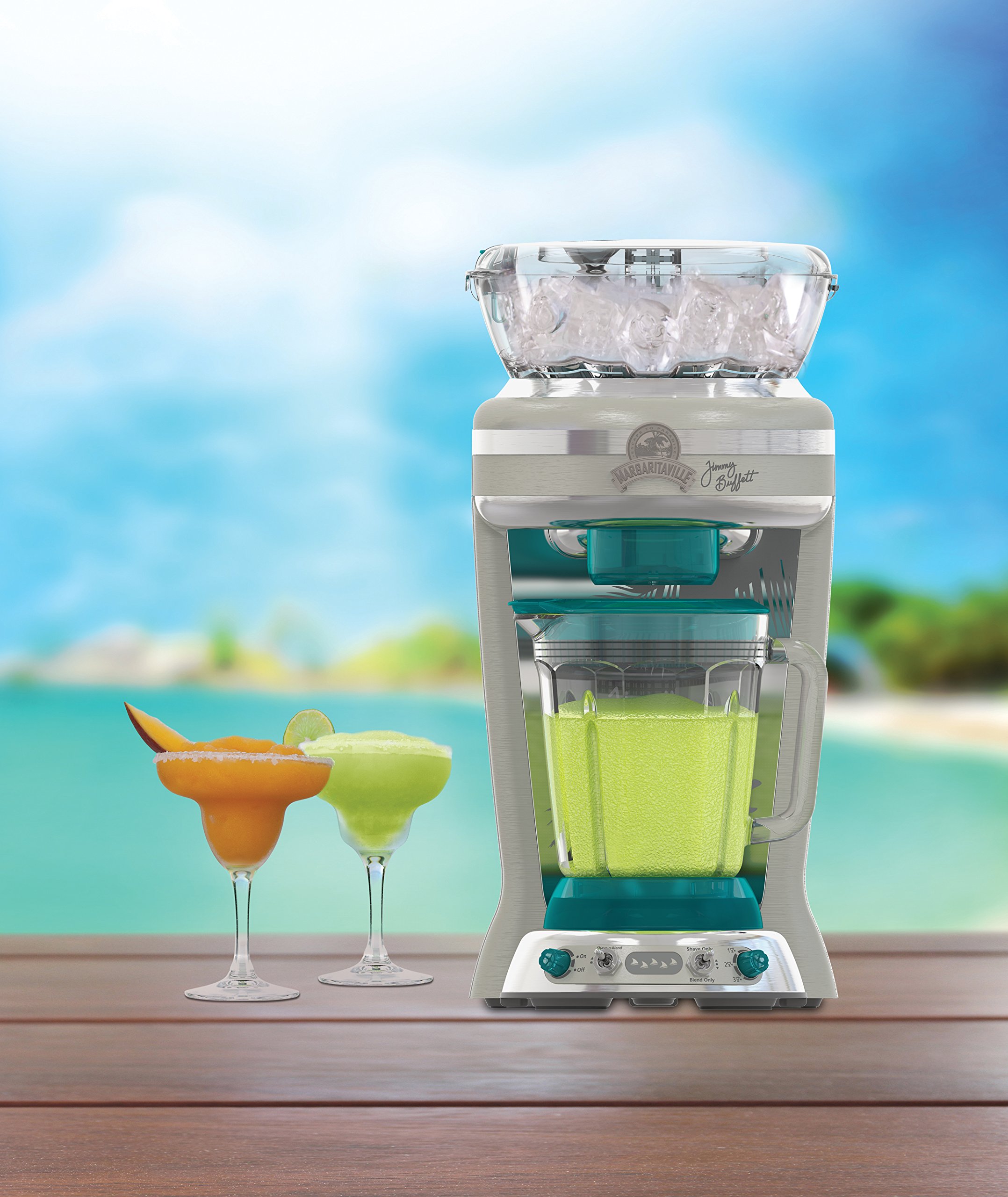 Margaritaville Jimmy Buffet Signature Edition Frozen Concoction Maker DM1946 - Margarita & Smoothie Machine for Home Bar, Pool Parties & Beach Gatherings