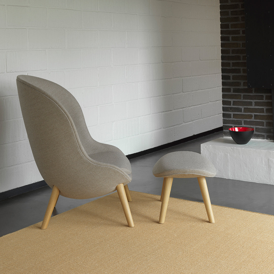 Simon Legald Hyg Footstool by Normann Copenhagen - Modern Scandinavian Design Ottoman for Living Room, Bedroom & Office - Perfect for Relaxing, Reading & Extra Seating