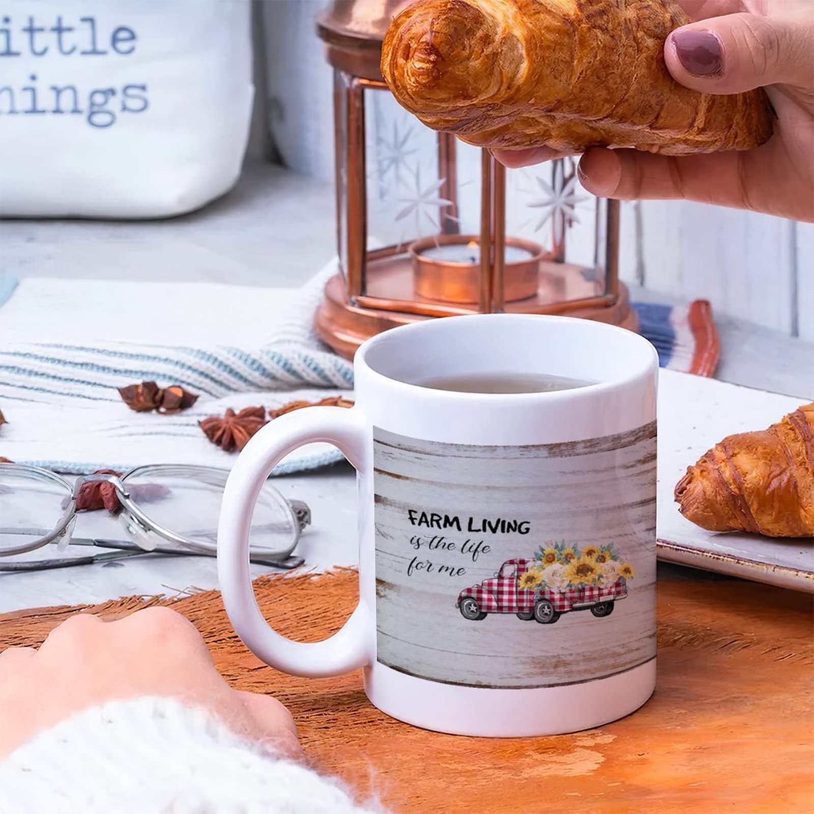 11oz Inspirational Quote Coffee Mug - White Ceramic Tea Cup with Motivational Words for Coworkers, Friends, Family, Husband & Wife | Perfect for Office, Home & Gifts