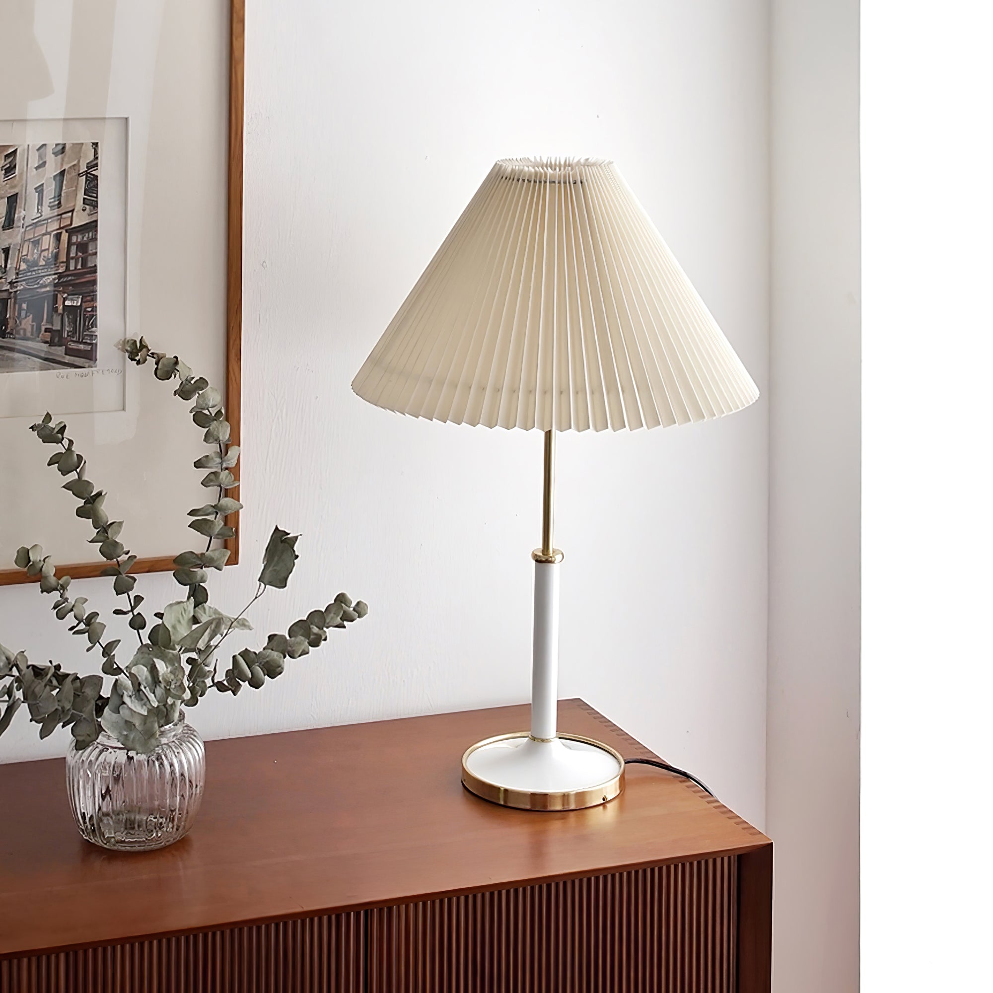 Stylish Parachute Table Lamp - Modern LED Bedside Lighting for Bedroom, Living Room & Office - Warm White & Dimmable Desk Lamp for Home Decor