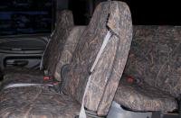 Premium Durafit Seat Covers for 1998-2002 Dodge Ram Quad Cab 1500-3500 - 40/20/40 Split Bench Design with Built-in Seatbelts, Contoured Headrests & Console Cover - Taupe Velour Fabric - Perfect for Work Trucks, Off-Roading & Daily Commuting