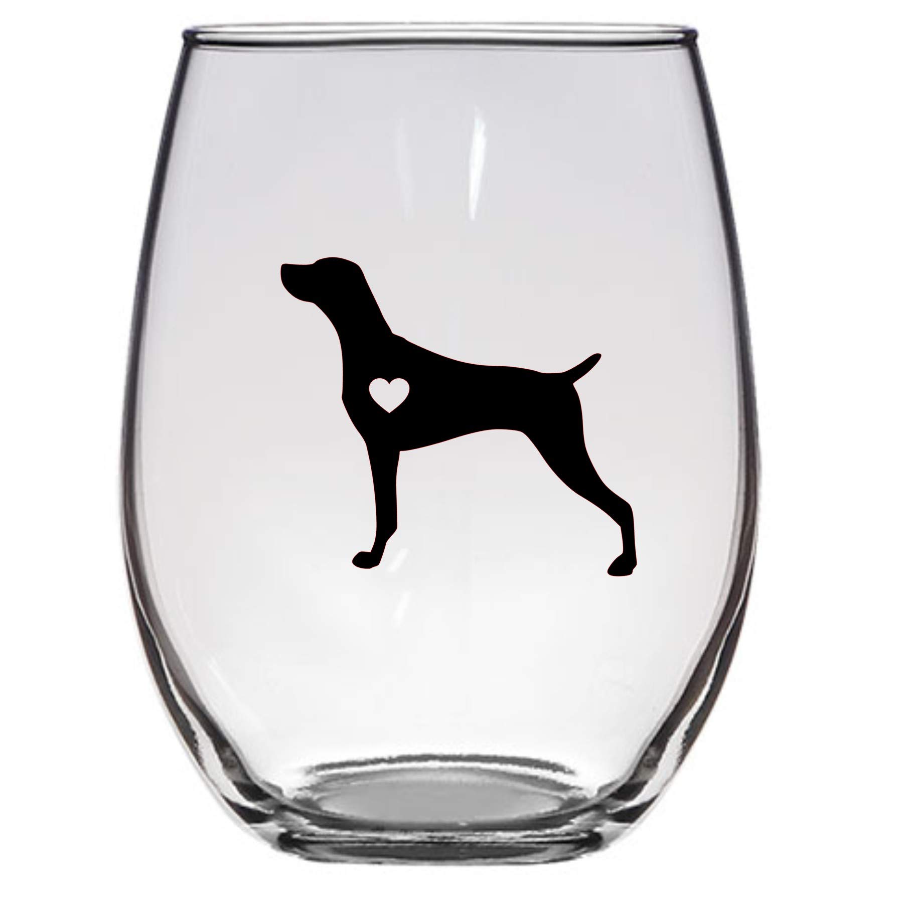 **21 Oz Weimaraner Wine Glass - Perfect Gift for Dog Lovers, Dog Moms & Dads - Unique Ghost Dog Design - Ideal for Parties, Gifts & Pet Lovers**