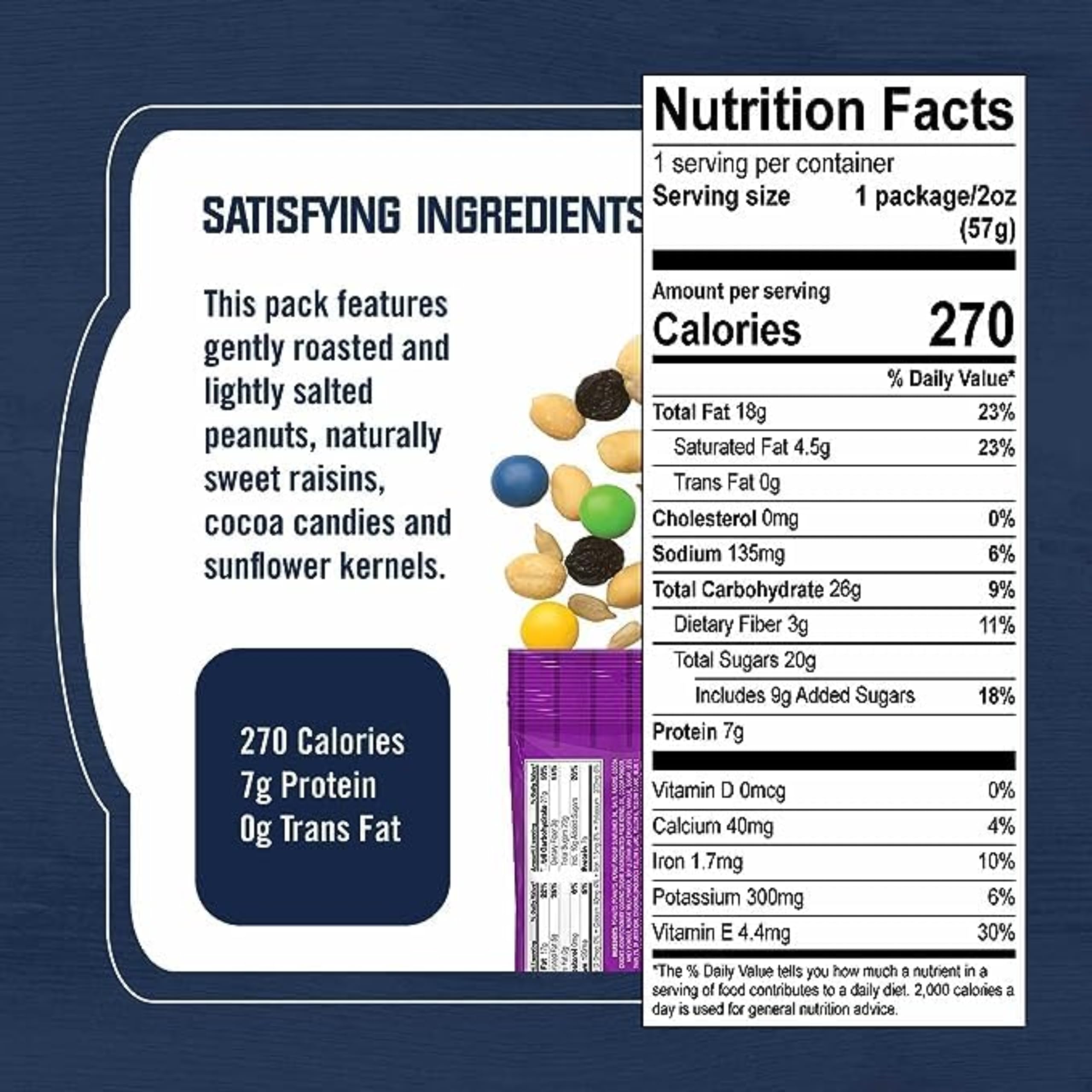Original Sweet & Salty Trail Mix Snack Packs (20x2oz) - Gluten-Free for Hiking & Office